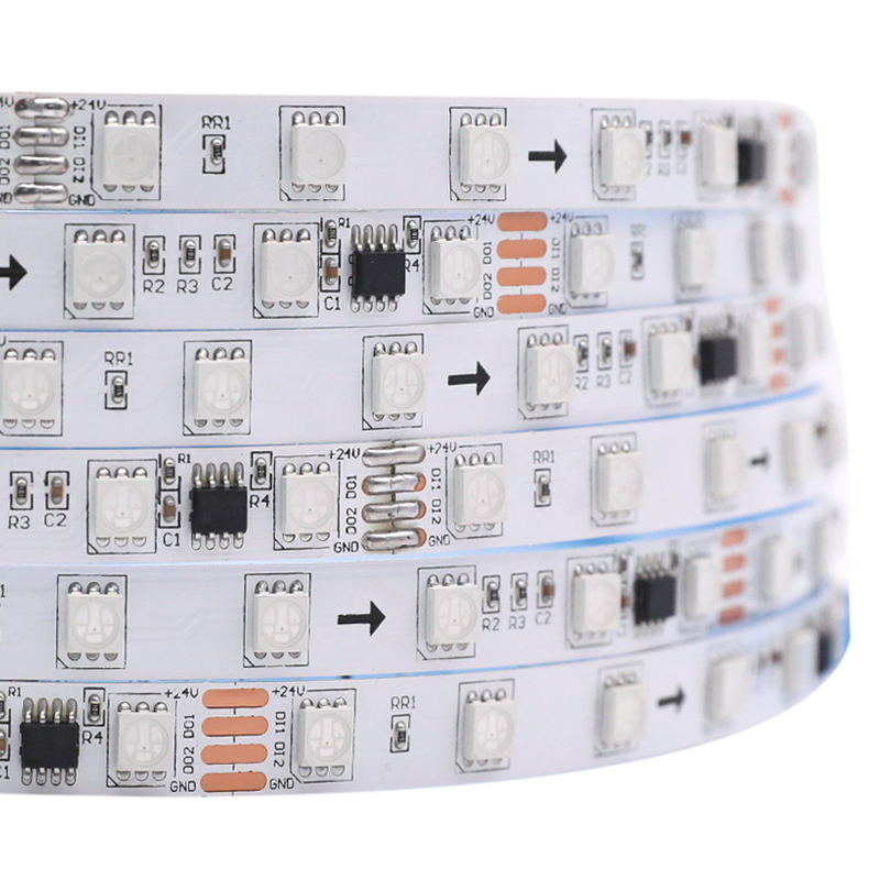 FW1903 Dual Data Signal 10m 33ft Addressable RGB LED Strip Light FW1903 Dual Data Signal 10m 33ft Addressable RGB LED Strip Light